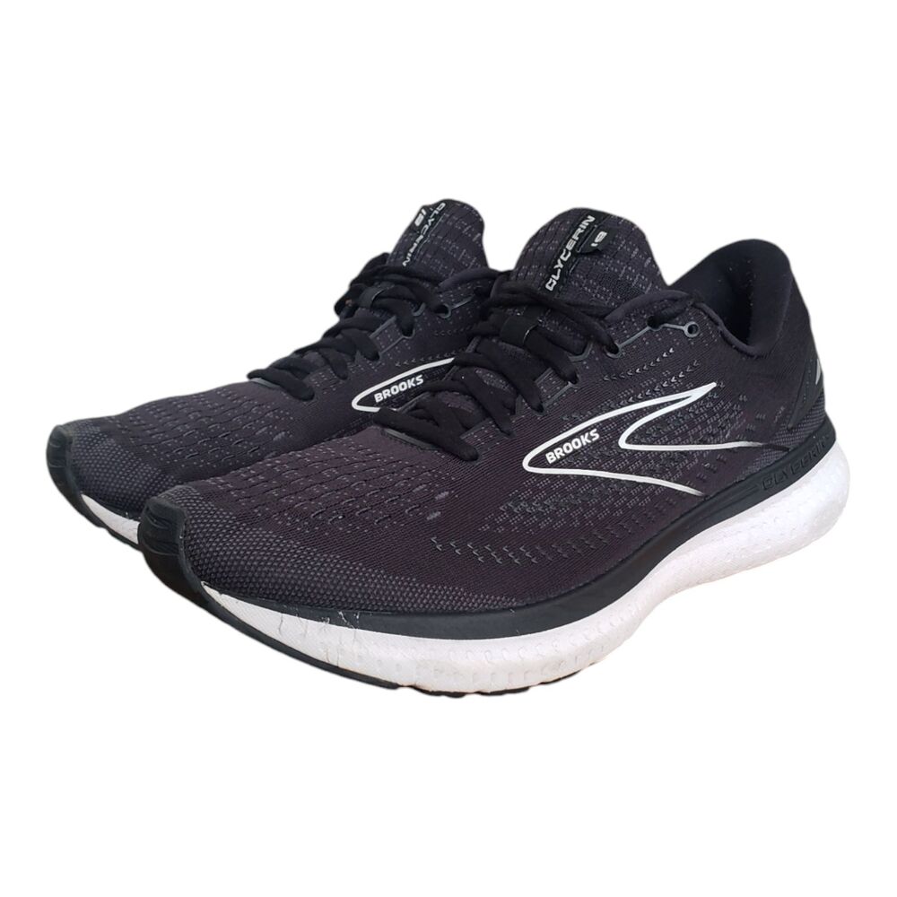 Brooks Mens Glycerin 19 Size 11.5 M (D) Shoes 1103561D068 Black Running Sneakers